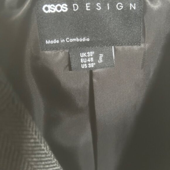 ASOS Gray Men's Suit Blazer - Picture 5 of 6